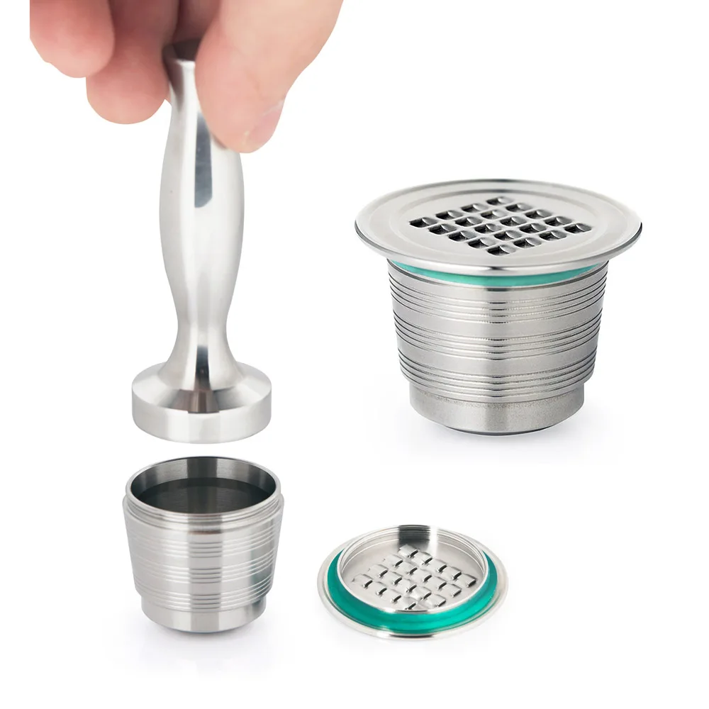 

Nespresso Refillable Capsule Stainless Steel 304 Metal Espresso Coffee Filter Capsula Barista Coffee Tools Coffee Accessories