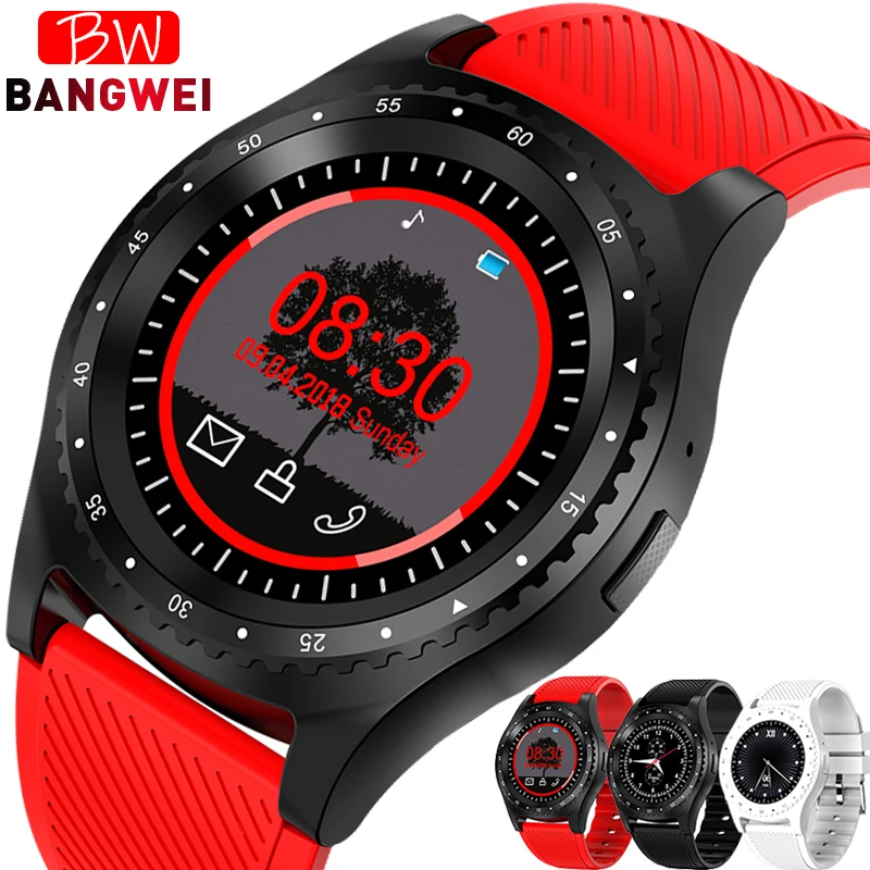 BANGWEI новые умные часы Мужские Женские часы музыкальный плеер Bluetooth язык вызов поддержка SIM TF карта smartwatch Relogio inteligente