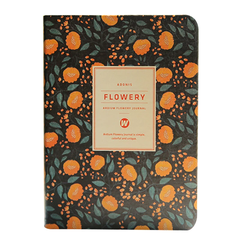 

Cute Flower Planner Notebook Notepad weekly plan Diary Calendar student weekly schedule Journal Stationery yellow flowers