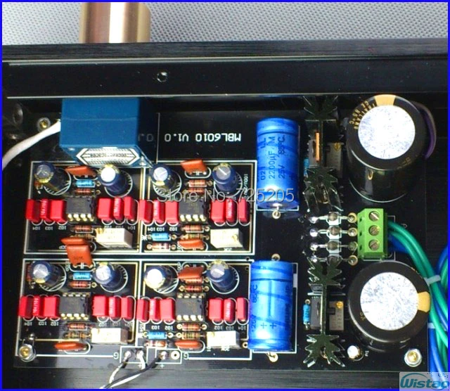 Hi Fi усилитель стерео AD797 высокочастотный настраиваемый MBL6010 D черный золотой