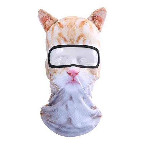 Balaclava Motorcycle Full Face Mask Animal Cat Ears Fleece Shield ...