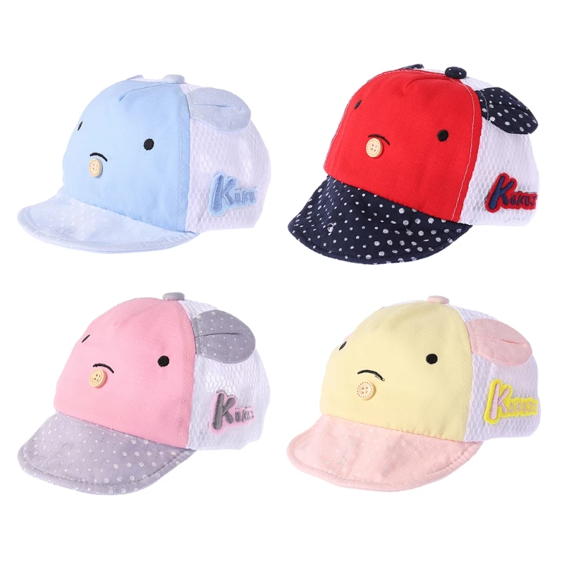 

Summer Kid Boy Girl Sunhat Children Outdoor Breathable Baby Hat Bear Cap Cartoon