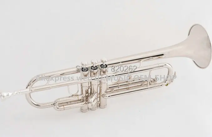 

Wholesale New Arrival jin bao Bb trumpet JBTR - 300 Slivery withcase High Quality Free Shipping