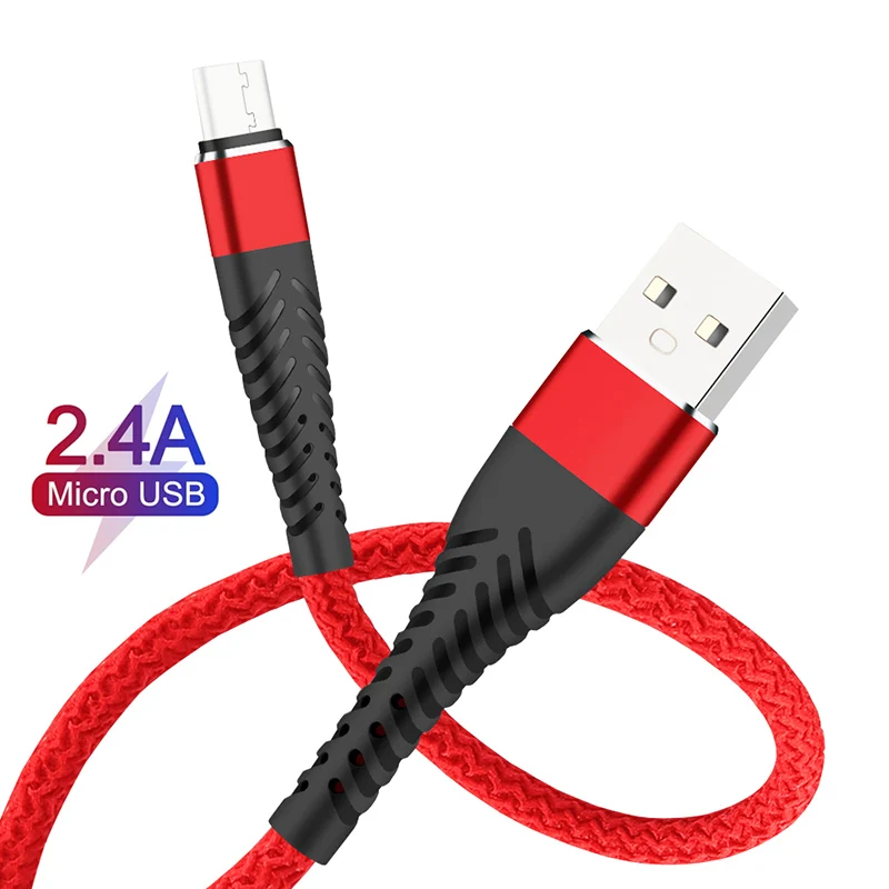 2.4A Fast Charging Micro USB Type C Cable Charger For Samsung Mobile Phone Charge Huawei Long Short Cord 25cm/1m/2m/3m | Мобильные