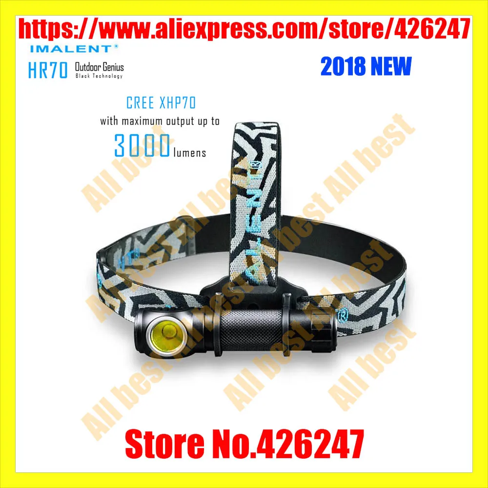 IMALENT HR70 налобный фонарь CREE XHP70.2 светодиодный max.3000lm перезаряжаемый головной