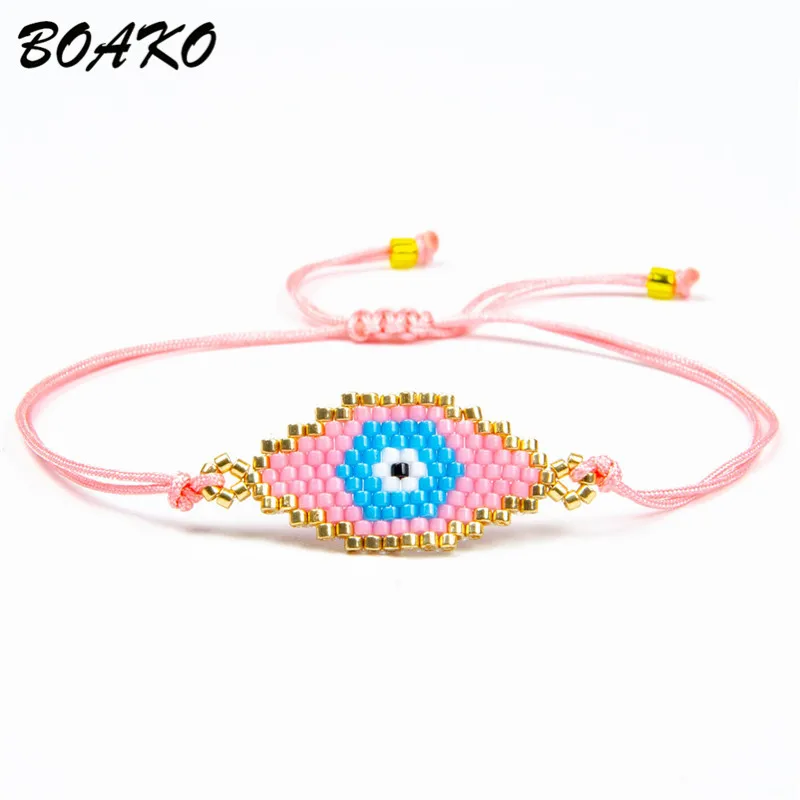 BOAKO турецкий приносящий удачу браслет Evil Eye для женщин нитки веревки браслеты и браслеты пара браслет bileklik летние ювелирные изделия Pulseras
