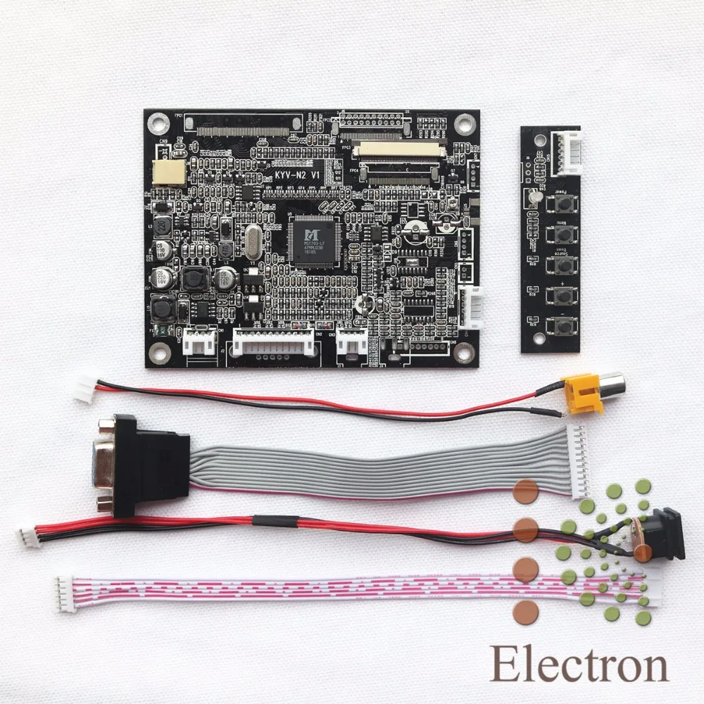 VGA AV ЖК-дисплей плате контроллера KYV-N2 V1 комплект работать в течение 5 дюймов AT050TN22 640x480 ЖК-дисплей Экран