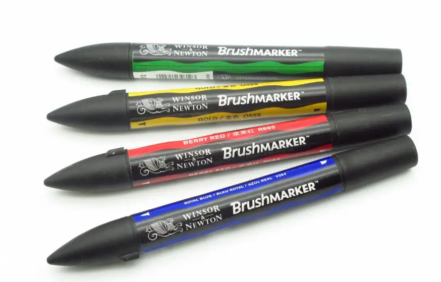 Winsor& Newton кисти маркеры с двумя наконечниками на спиртовой основе графические маркеры - Цвет: 4C