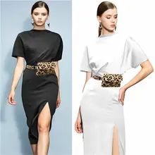 Women Fashion New Leopard Printed Waist Fanny Pack Belt Bag Travel Hip Bum Bag Small Purse Adjustable Chest Pouch Waist Packs