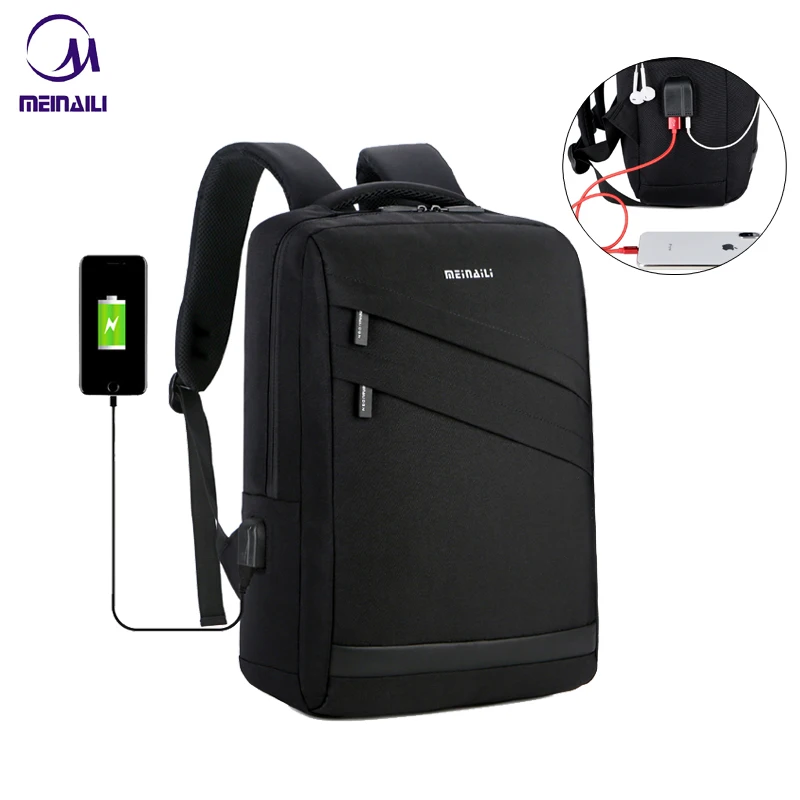 

Men's Backpack USB Charging Waterproof Travel Business Laptop Backpack School Bags For Men Women