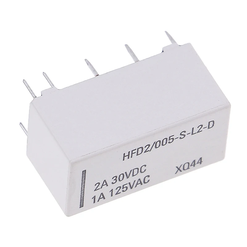 Новое поступление 5 в катушечное реле фиксации DPDT 30VDC 2A 1A 125VAC HFD2/005 S L2 D Realy|Реле| |