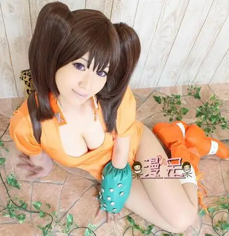 

Free shipping halloween The Seven Deadly Sins Diane Cosplay Costume With Backpack and Wig And Boots (Please Leave Shoes size