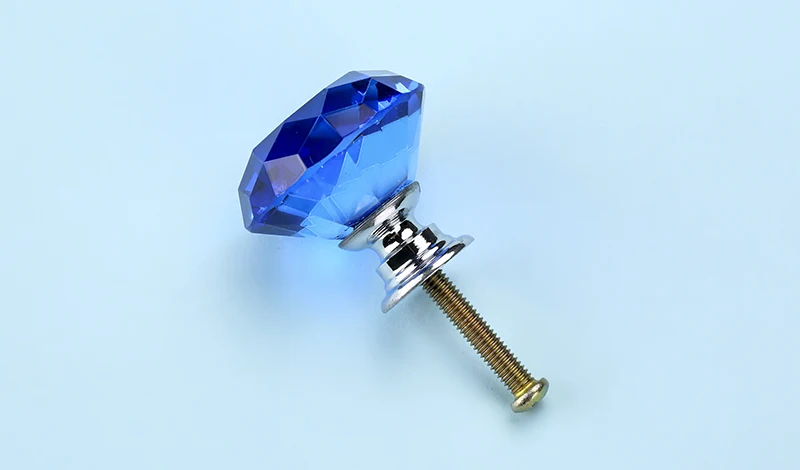 Diamond Shape Crystal Glass Cabinet Knobs and Handles  (5)