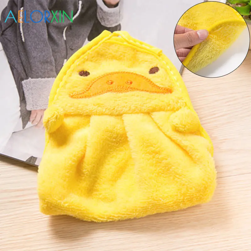 

Cute Animal Baby Nursery Hand Towel Baby Bath Towels Toddler Soft Plush Cartoon Animal Wipe Hanging Bathing Towel For Children