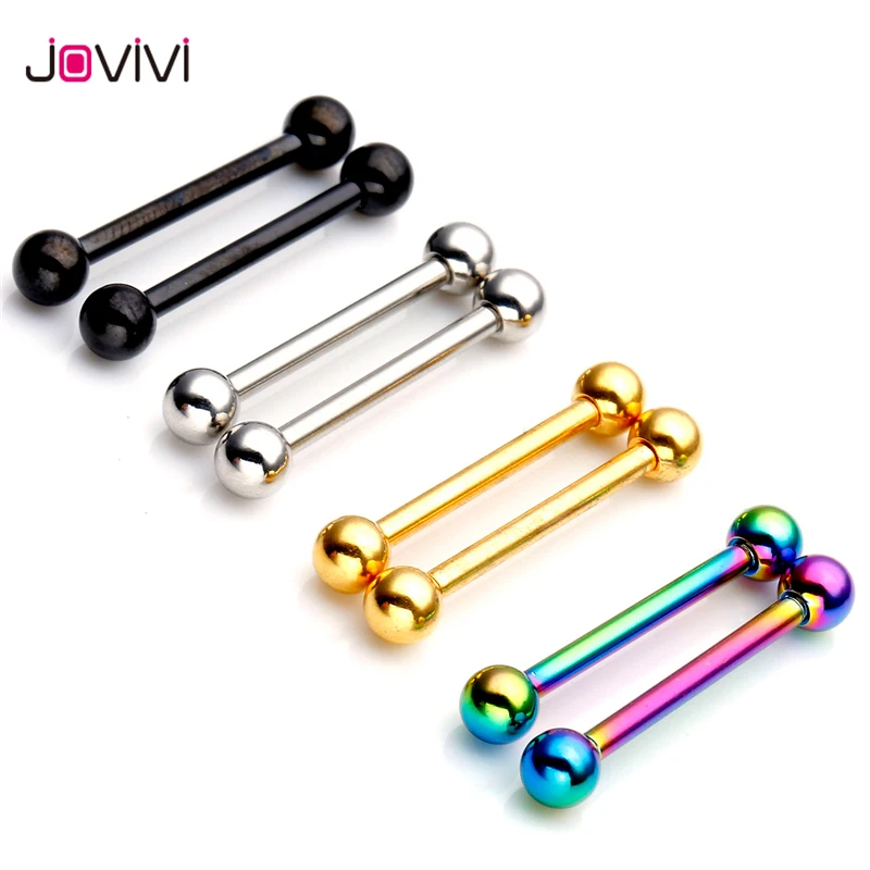 Jovivi Новинка 14 г нержавеющая сталь 4 мм кольцо 16 длина стержня Пирсинг ювелирные