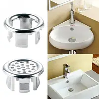2pcs Kitchen Sink Accessory Round Ring Overflow Spare Cover Waste Plug Sink Filter Bathroom Basin Sink Drain Drop Shipping 2pcs Kitchen Sink Accessory Round Ring Overflow Spare Cover Waste Plug Sink Filter Bathroom Basin Sink Drain Drop Shipping