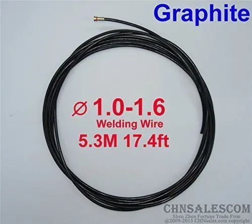 CHNsalescom Европейский стиль MIG MAG графитовый лайнер 1,0-1,6 сварочный провод 5,3 м 17,4 фута