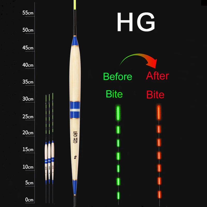 Умный поплавок с датчиком гравитации, ночной Световой поплавок для рыбалки, СВЕТОДИОДНЫЙ Электрический светящийся светильник, автоматически напоминающий поплавок для рыбалки - Цвет: HG-Size 1
