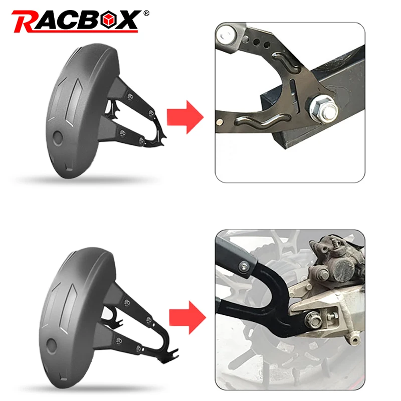 

Universual Black Plastic Motorcycle Rear Mudguard Fender for fender Splash Guard Rear Wheel Cover Splash Guard Mudguard Bracket