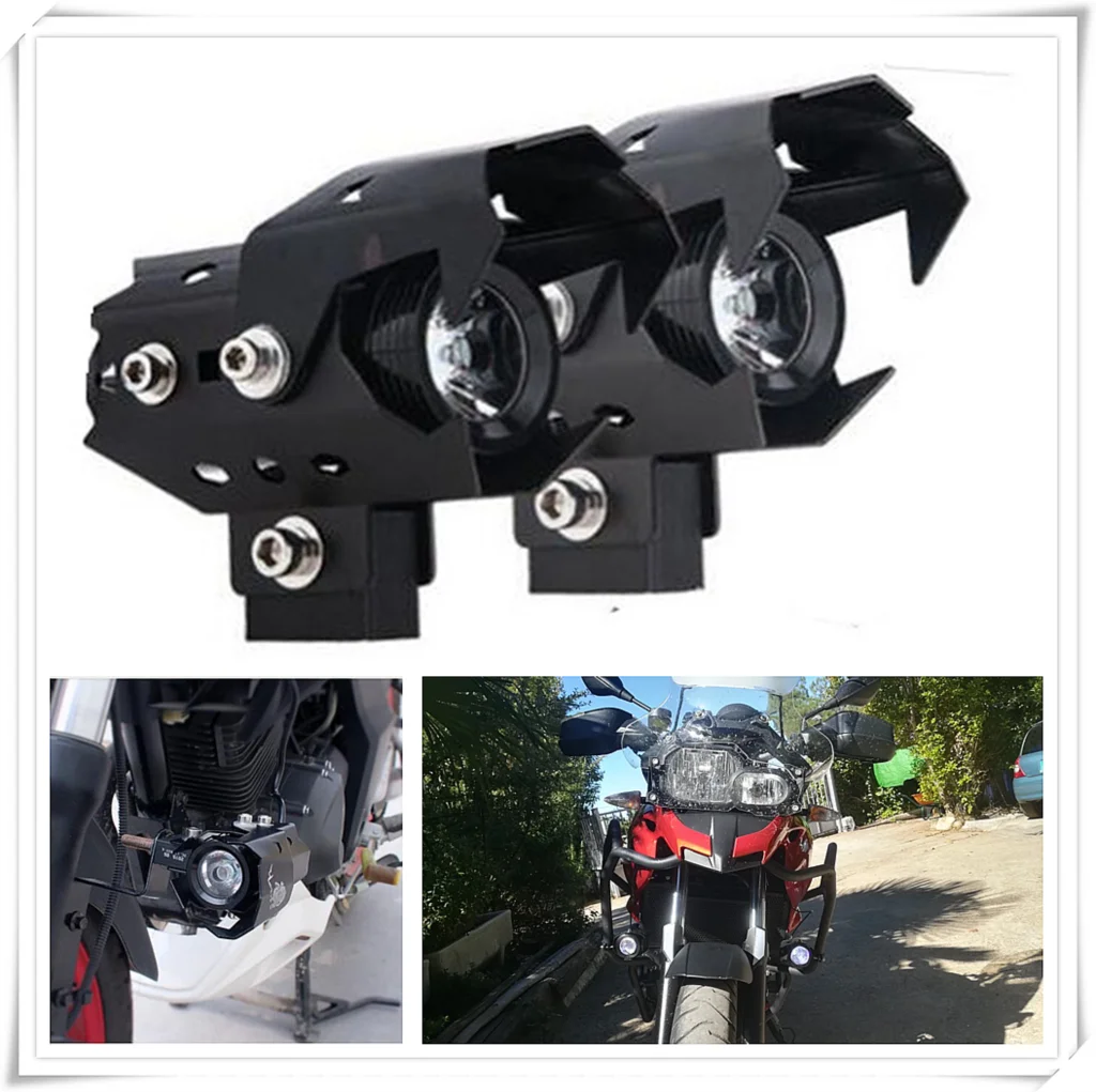 

new Motorcycle motocross Headlight LED Fog Lamp Lights Spotlight head light cnc for SUZUKI GT550 RG500 Kawasaki ZZR600 Z900 Z650