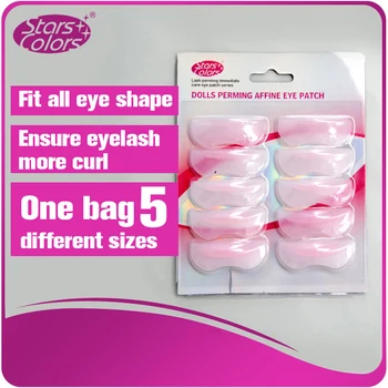 

50 bags 5 Pairs/Pack Silicone Eyelash Perming Perm Curler Curling Root Lifting Shield Pad Maquillaje Patch
