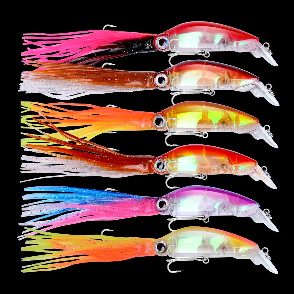 Buy 1pc Squid Fishing Lures 6 color fishing Tackle 12.1cm 4.8"/22.1g 0.78oz