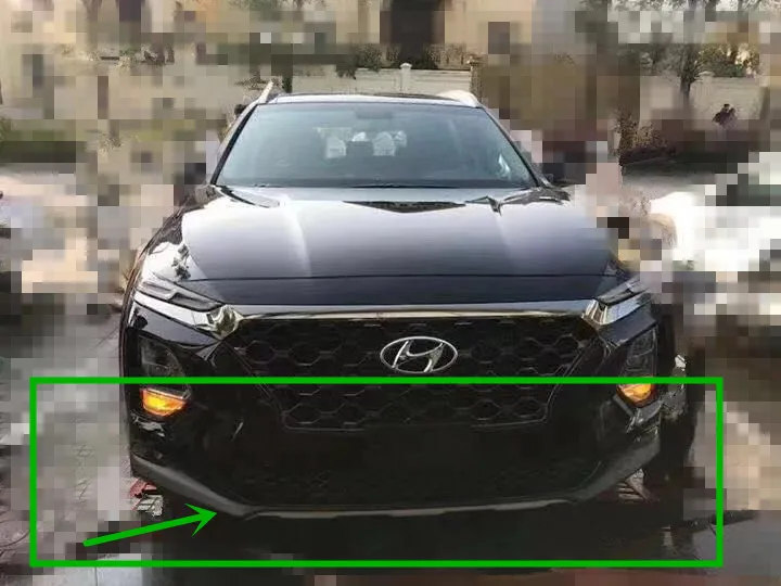 Протектор переднего бампера+ задний пластик высокого качества для hyundai Santa Fe автомобильный стиль