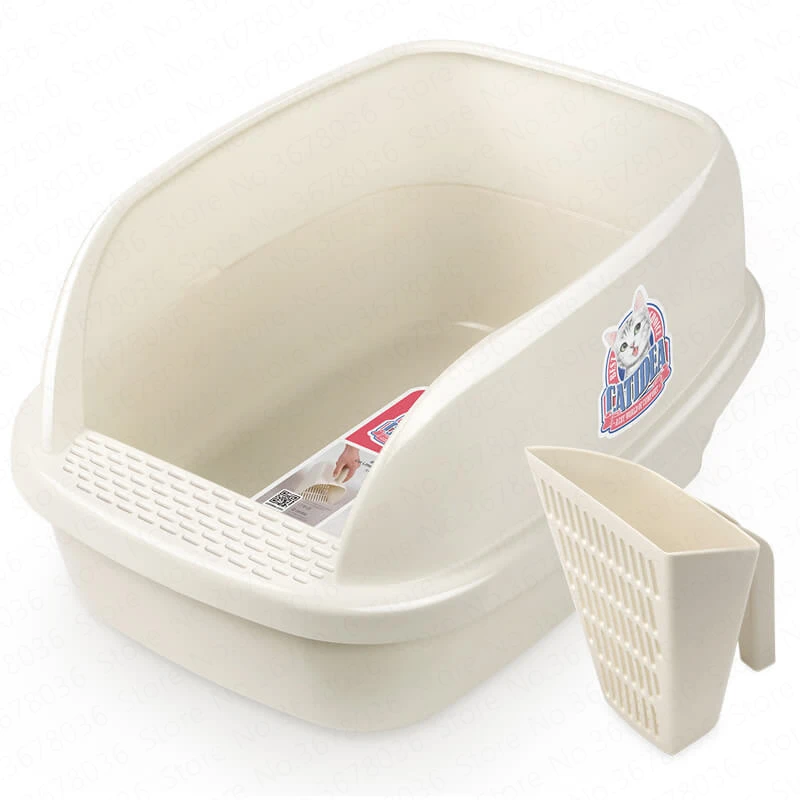 

Large Bread Splash Splashing Cat Litter Half-closed Cat Toilet Big Mouth Cat Sand Shovel Auspicious Cloud Pedal Falling Sand Pad