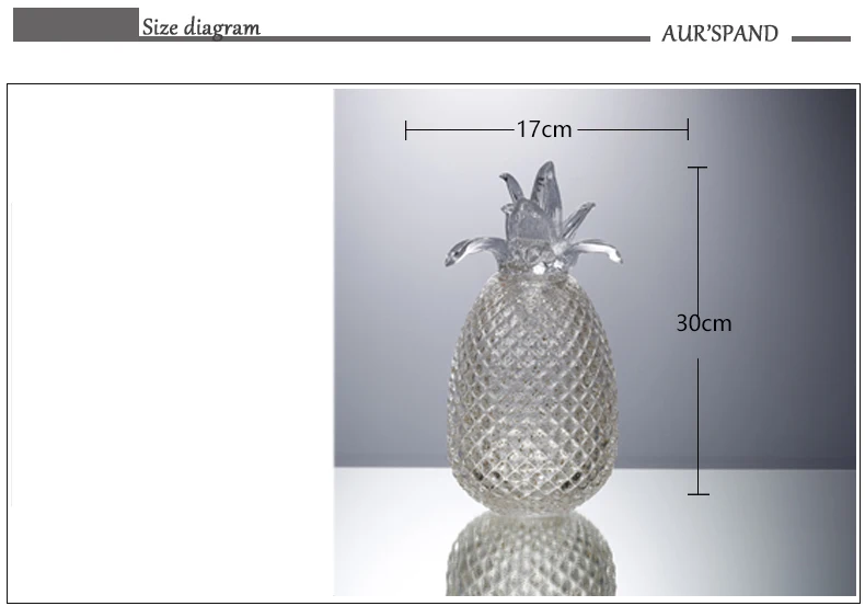 Креативный хрустальный орнамент ананас завод фрукты Искусство и ремесла миниатюрные фигурки свадебные подарки украшение дома аксессуары