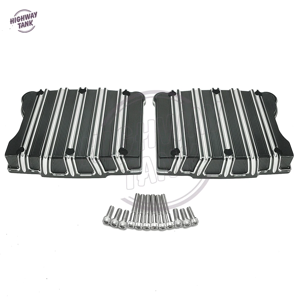  CNC Black Motorcycle Transmission Rocker Box Top Cam Side Cover Case for Harley Dyna Touring Softai