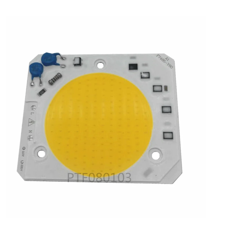50W 220V Warm White IP65 Floodlight High Power Integrated LED COB Chip 50W 220V Matrix LED Spotlight DIY Flood Light Outdoor Str