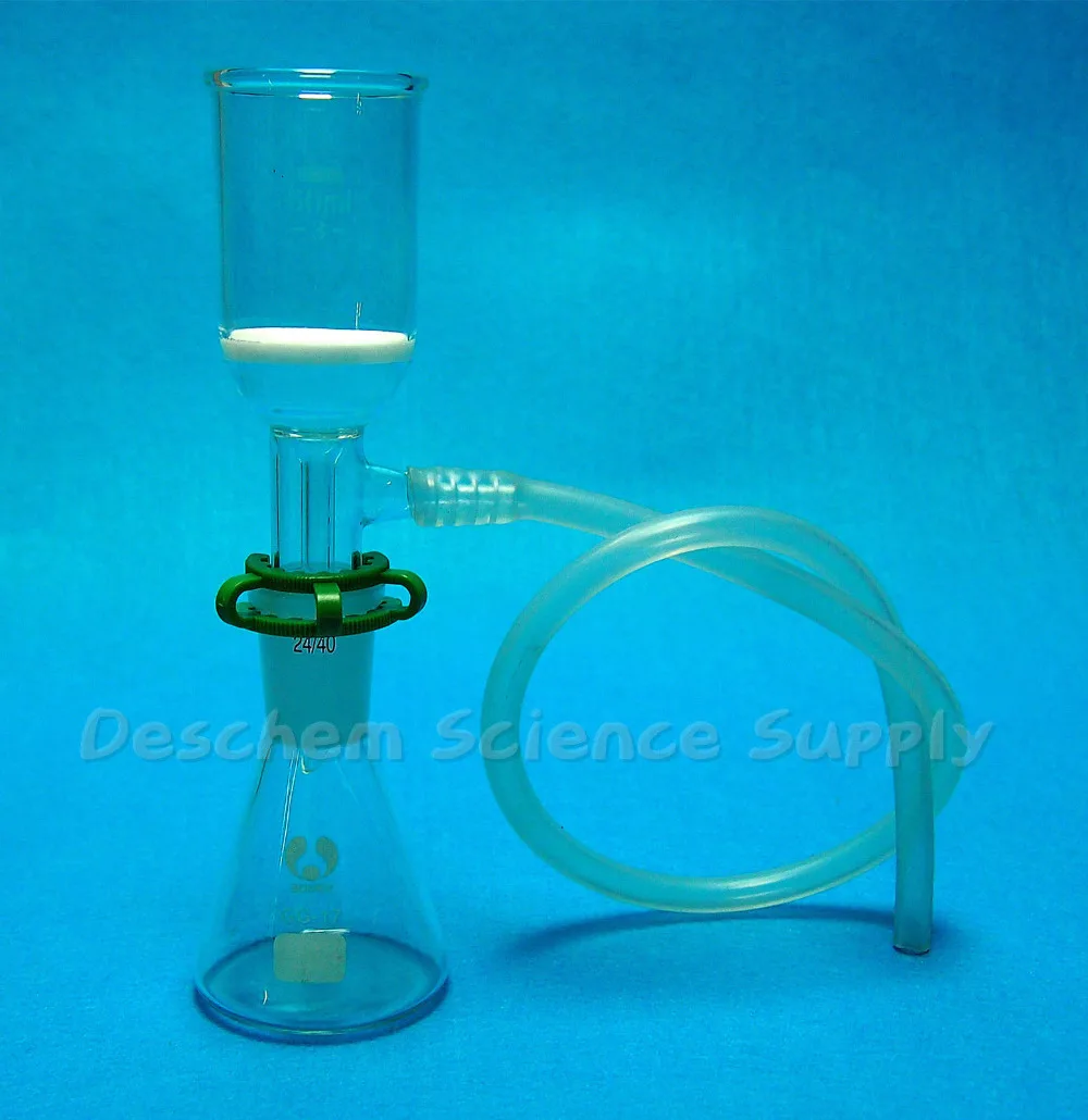 100ml,24/40,Glass Suction Filter Unit,Erlenmeyer Bottle,Buchnel Funnel