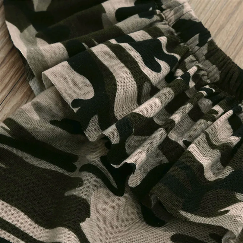 Summer Baby Sets Girl Toddler Kids Baby Girls Short Sleeve Camouflage T-shirt Tops+Shorts Outfits Set Baby Girl Clothes M8Y22 (3)
