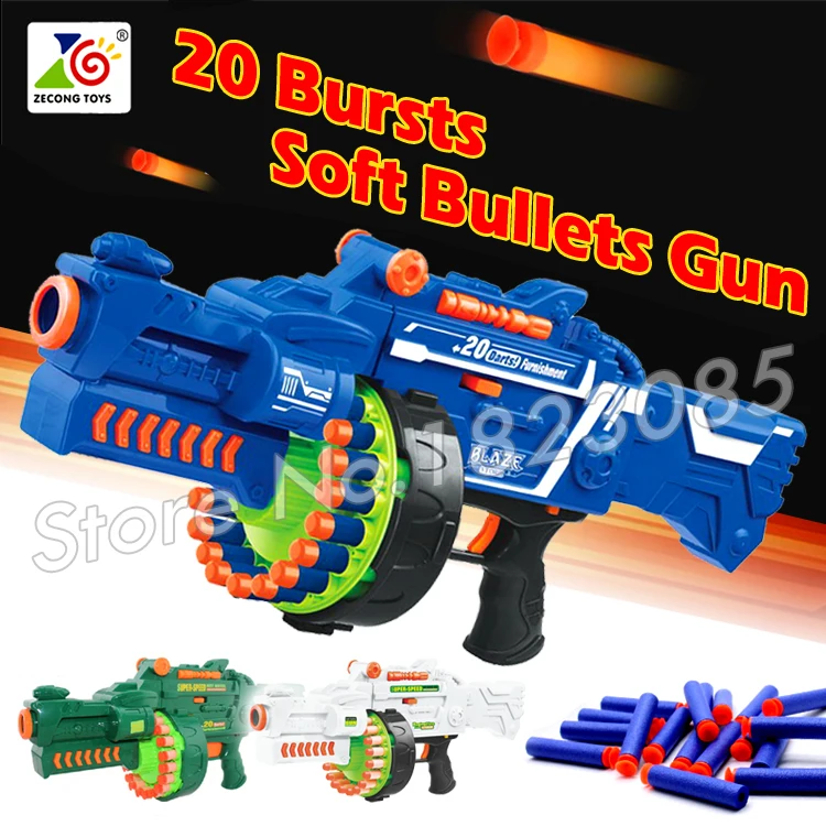 Online 56 cm 2016 Große Spielzeug Pistole Weiche Kugel Elektrische Maschine Gun Armee Spielzeug CS Spiel Geschenk Für Kind Jungen 20 platzt Blaze Storm
