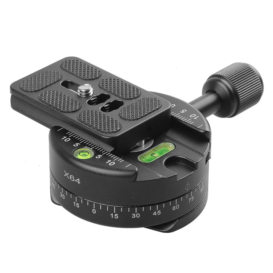 Professional Camera Tripod Monopod Panoramic Panorama Head with Quick Release Plate for Canon