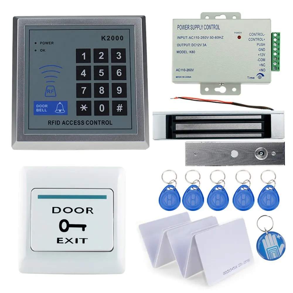 OBO HANDS Full Rfid Door Lock Access Control Keypad Kit +Electric