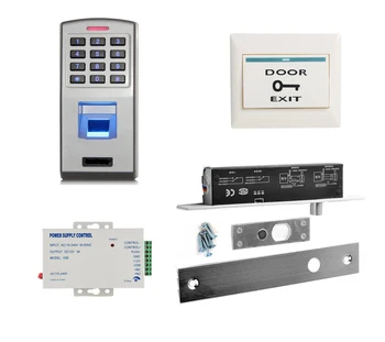 

Metal Fingerprint Access Control Machine password door access control lock electri drop bolt kit fail safe fail secure