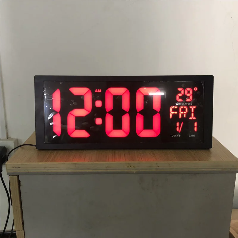 Большой экран большие электронные настенные часы настольные светодиодные