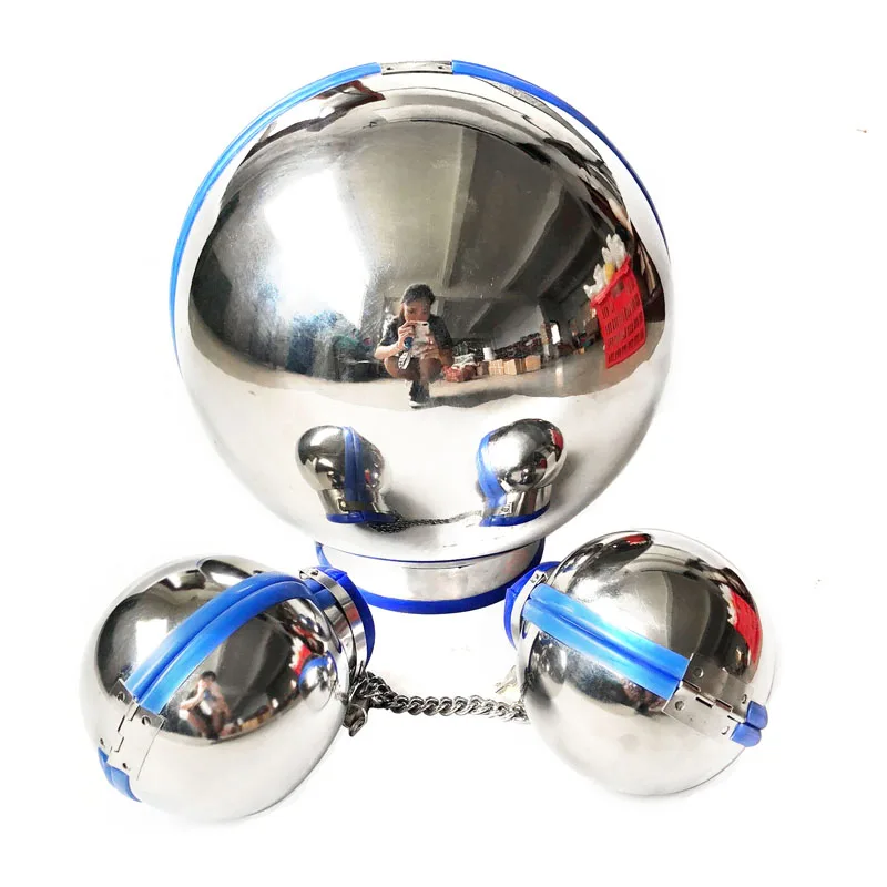 Металлические наручники из нержавеющей стали для шлема в форме шара|Игры