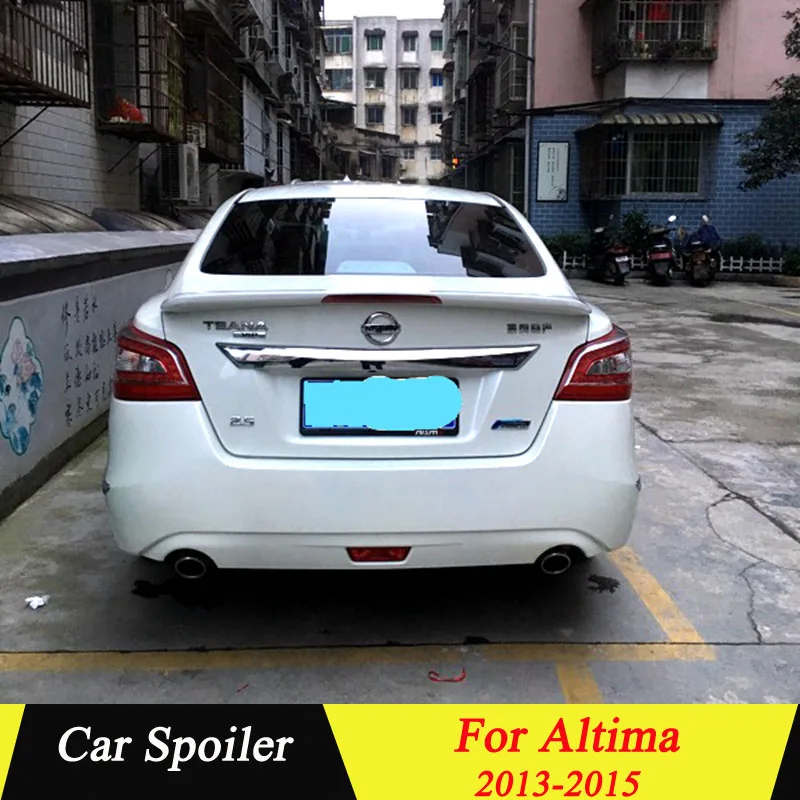 

For Nissan Altima 2013 2014 2015 Rear Spoiler High Quality ABS Material Primer Color Car Tail Wing Decoration Trunk Spoiler