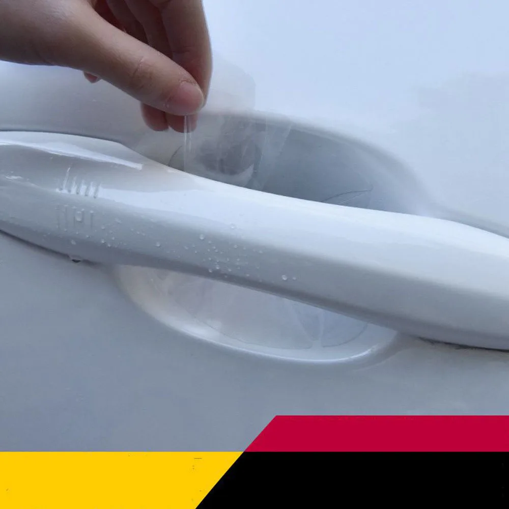 

4 x Newest WRC Car Door Handle Stickers and decals Reflective Rally Car Stickers for toyota vw skoda kia lada opel