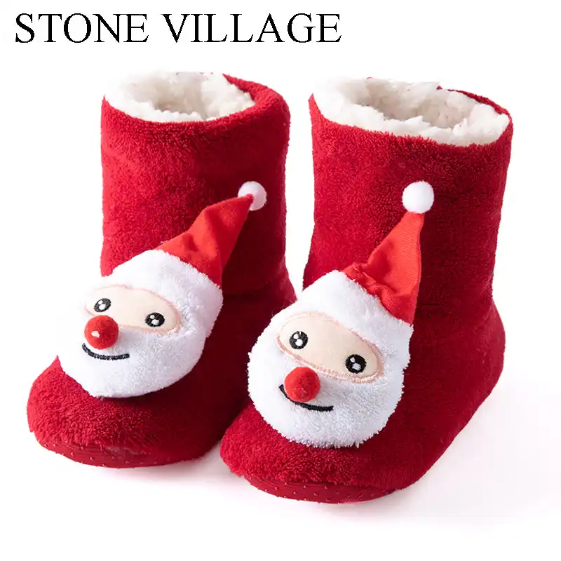 boys christmas slippers