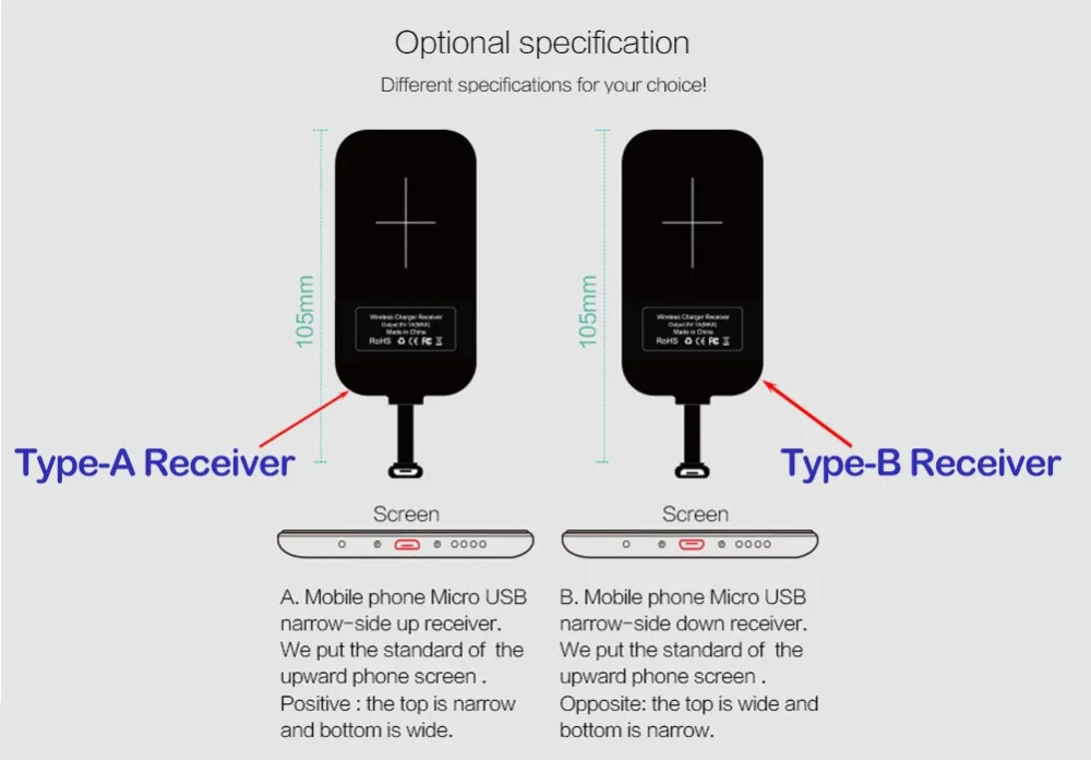 Nillkin Micro usb type C адаптер Qi Беспроводная зарядка для huawei mate 10 20 Honor 9 10 20 P9 P10 P20 P30 Pro Lite Nova 3 4 5 5i