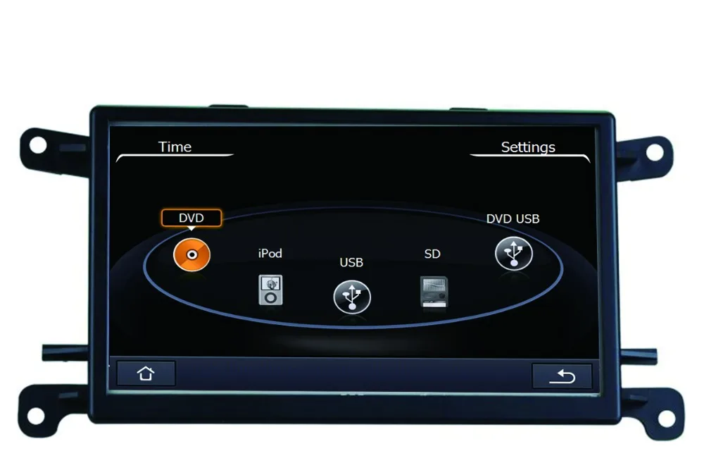 Cheap Car Multimedia Player GPS Navigation for Audi Q5 A5 A4 with USB SD AUX RCA Auto Audio Video Stereo 0