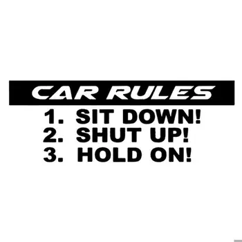 

Funny Decal Car-covers Car Rules Decal Slammed Car Truck Vinyl Sticker JDM Racing Window Decal Funny Decals Stickers H0207