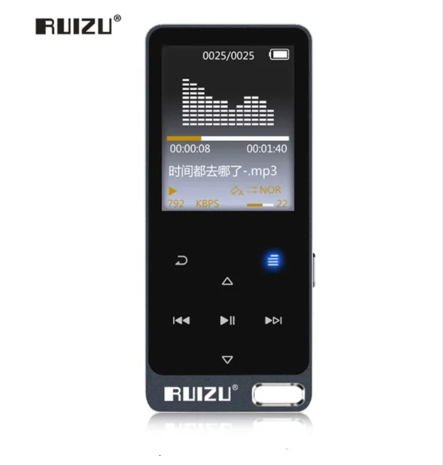 RUIZU X19/X05S цельнометаллический сенсорный экран HIFI MP3-плеер встроенный динамик 8 ГБ Цифровой MP3 музыкальный плеер