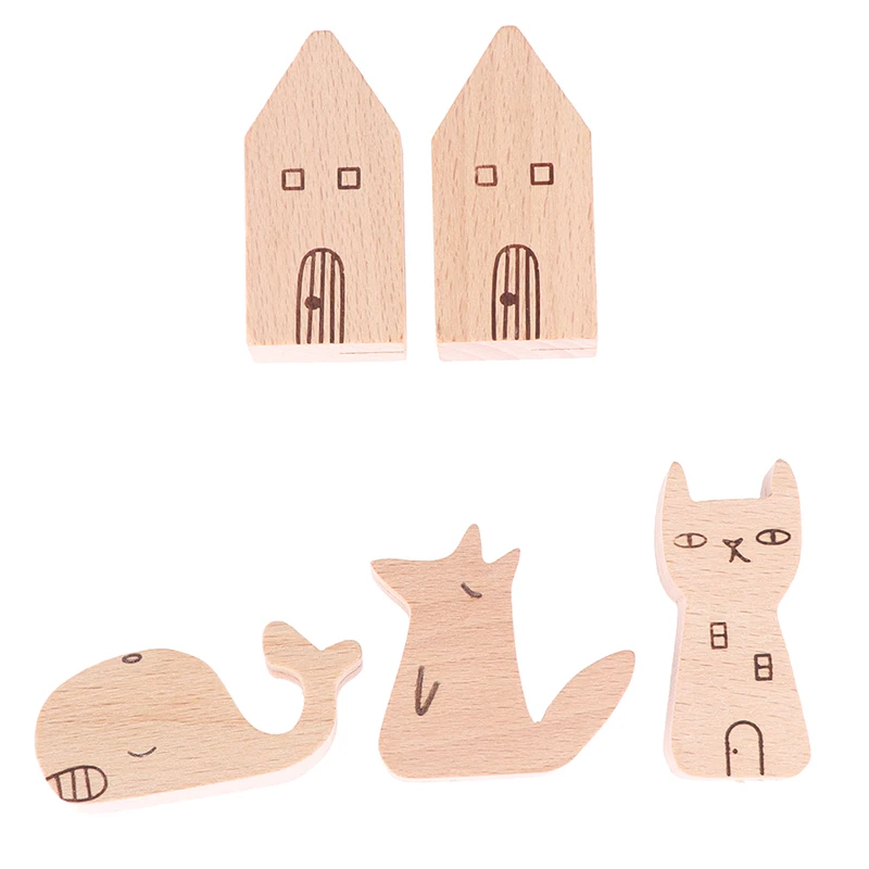

Cute Animal Wooden Information Memo Photo Clip Cartoon Card Holder Product Display Board Base Notes Message Memo Clip