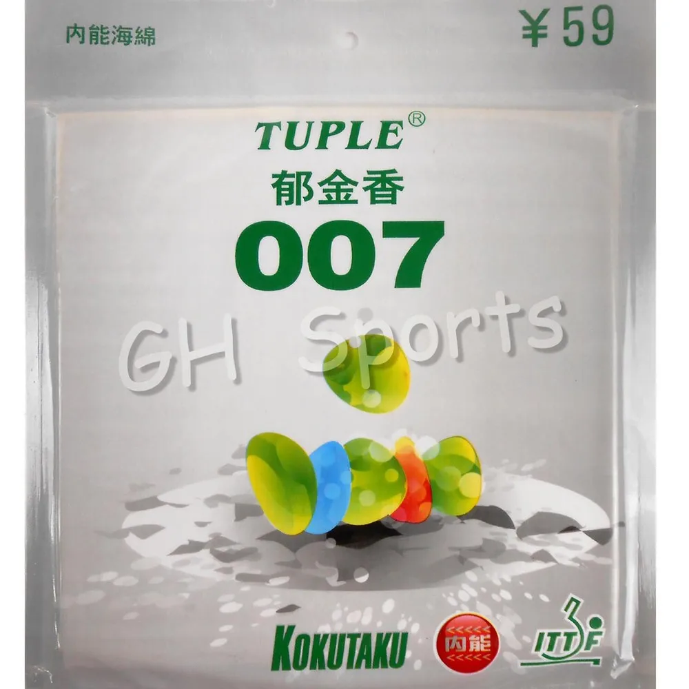 

KOKUTAKU Tuple 007 Pips in Table Tennis Rubber With Sponge