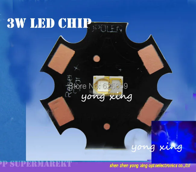 

10PCS/LOT LUMILEDS LUXEON Rebel Royal Blue 450-455NM High Power LED Light