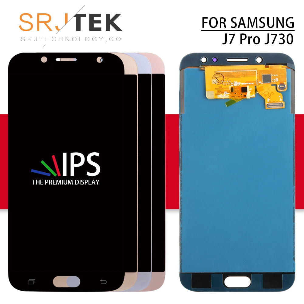 

Srjtek For SAMSUNG Galaxy J730 LCD J7 Pro J730 Display Touch Digitizer Sensor Frame J730F LCD J7 2017 J730F Display Glass Screen